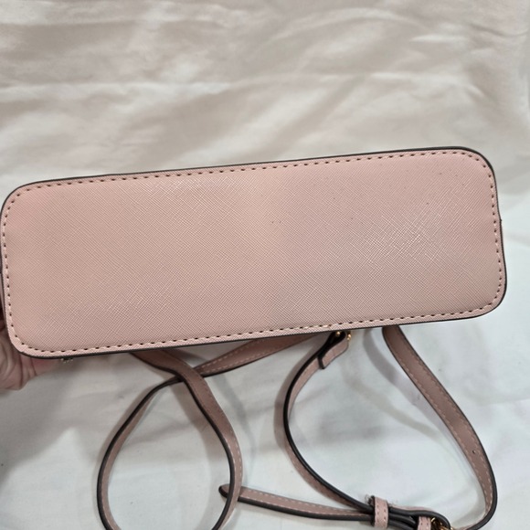 Anne Klein Crossbody Bag & Wallet Set Blush Pink Gold Chain Purse - Picture 9 of 11